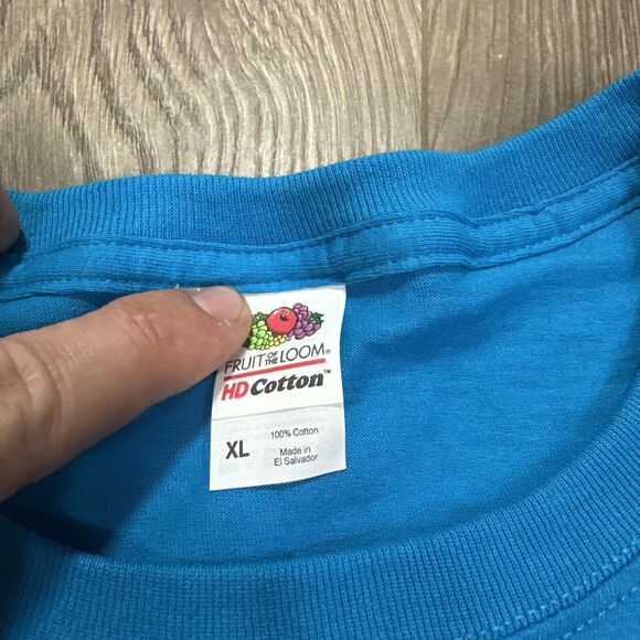 Vintage Geico Insurance Gecko Driving Blue T-Shirts Men's Size XL - Picture 4 of 5